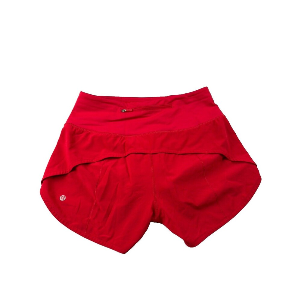 Lululemon Speed Up High-rise Lined Short Size 6 Red